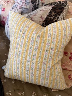 Vintage Ticking Stripe Down Feather Pillow