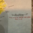 Vintage 1956 United Airlines Flight Information Flyer — photo 5