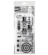 Tim Holtz Mixed-Media Stamps Stencil-Set 39 - 5A002XXV-1GYVC