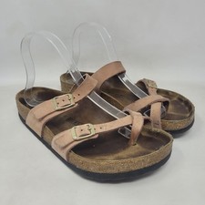 Birkenstock Mayari Sandals EU39 US8.5 Pink Nubuck Slip On Comfort Slides Flat
