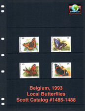 $3.60 Scott Value  - 1993 BELGIUM Butterflies European CV MNH NH UMM