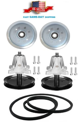 For MURRAY MT100 MT200 Spindle Pulley Belt Kit 42" Deck MYT4213500 MYT4219000