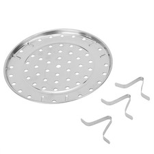 (L) Steam Holder Stainless Steel Steam Rack Round Steaming Tray Cooling