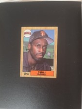 1987 Topps #672 Chili Davis SF Giants Baseball Card