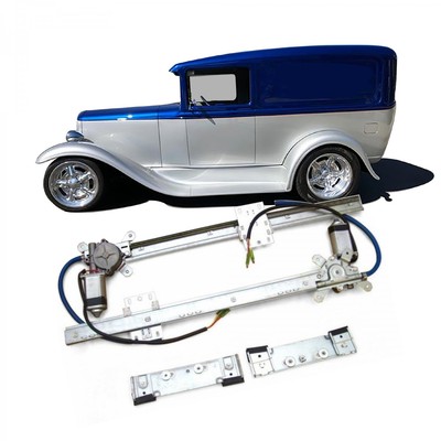 12V Power Window Conversion Kit for 1928 Model A Roadster Standard Deluxe Sport