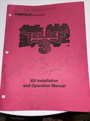 Tekken 3 Video Arcade Game Kit Installation & Operation Manual, Namco 1997