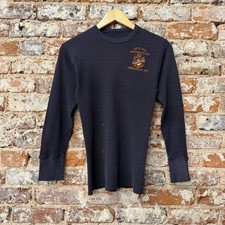 Harley-Davidson 1980s Vintage Long Sleeve Thermal Shirt Small Distressed
