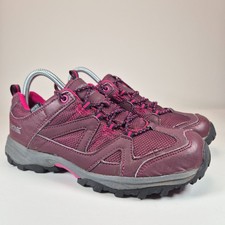 Regatta Gatlin Women's Low Burgundy/Pink Size 4 Waterproof Walking Trainers