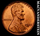 1945-D Lincoln Wheat Cent- Choice Gem Brilliant Uncirculated Luster #i8928