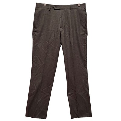 Brooks Brothers Regent Fit Mens W35 L30 Brown Dress Pants VBC Canonico 100% Wool