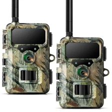 Campark 2 Pack 4G LTE Cellular Wildlife Trail Camera Security Cam w/ SIM/SD Card