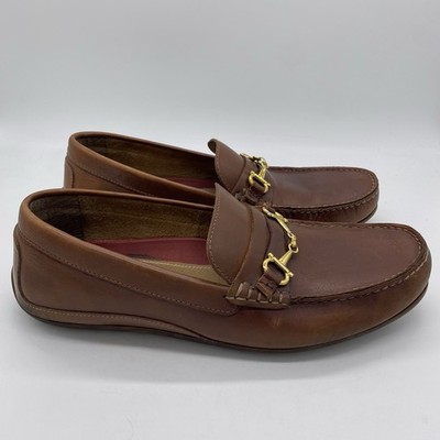Florsheim Brown Leather Driver Loafers Moc Toe Slip On Size 11 made in Spain FLORSHEIM Men main image 2