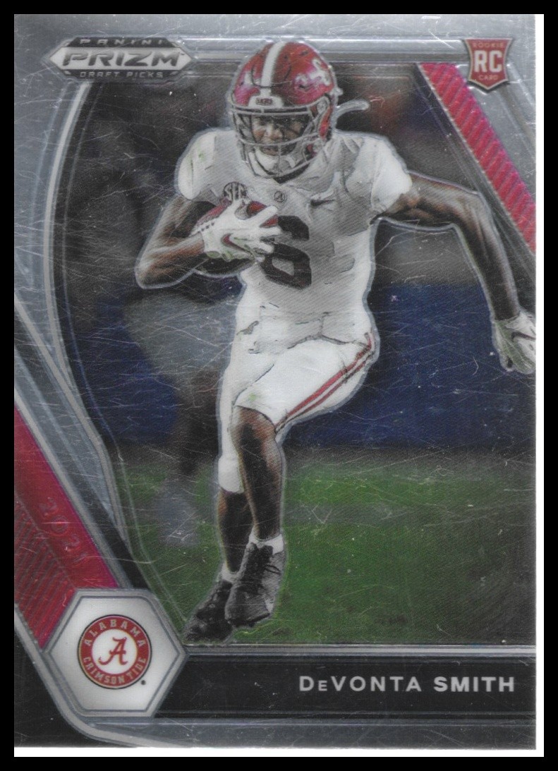 2021 Panini Prizm Draft Picks Collegiate #101 DeVonta Smith Silver