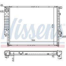 RADIATOR WATER COOLER ENGINE COOLING FOR BMW 1468078 NEW