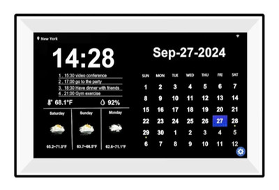 15.6'' Inch WiFi Digital Smart Touchscreen LCD Desk Office Calendar 8in1 Func NEW