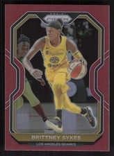 2021 Panini Prizm WNBA #68 Brittney Sykes Prizms Red #/299