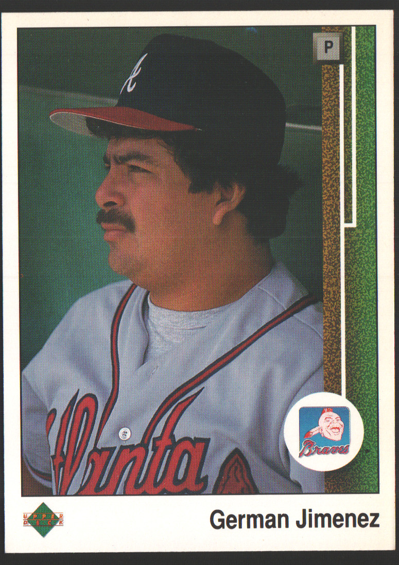 1989 Upper Deck Baseball  #113 - German Jimenez RC - Atlanta Braves  89-535