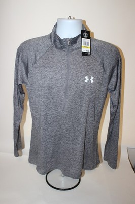 $45 Under Armour UA Tech ½ Zip Pullover Shirt Top Gym Heather Gray Size M