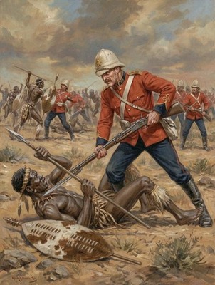 RORKES DRIFT THEY KEEP ON COMING 10 X 8 Zoll Druck.