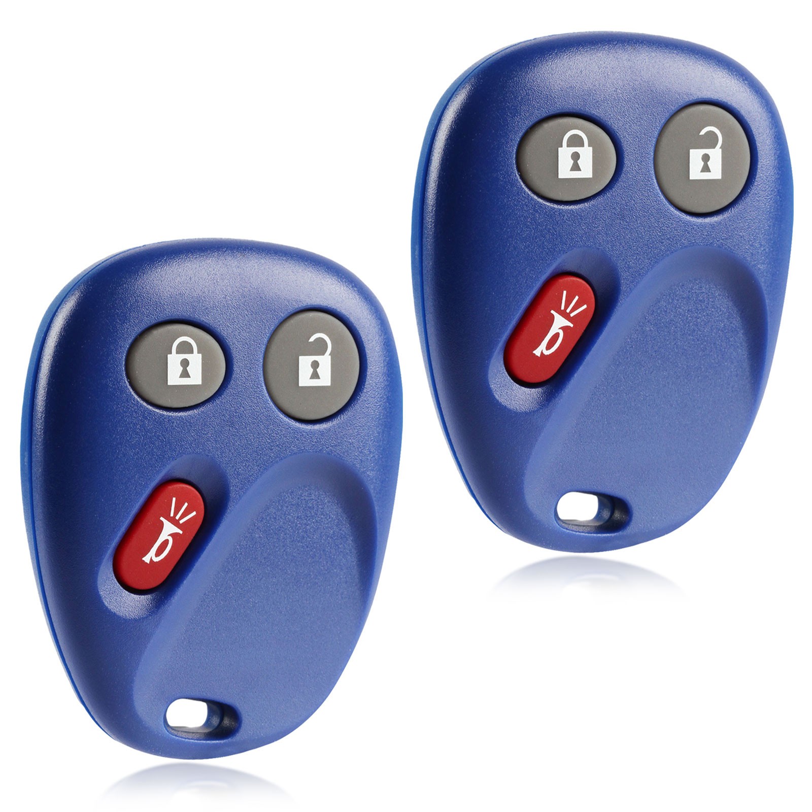 2 For 2003 2004 2005 2006 Cadillac Escalade Remote Keyless Entry Key Fob - Navy