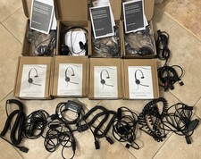 Lot of 8 Plantronics EncorePro HW510 Monaural Headset  Acessories Tested Works
