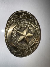 Made In The US The State Of Texas Gold Buckle