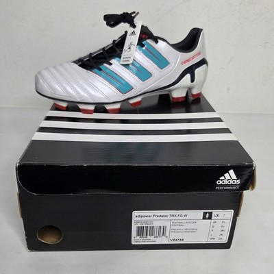 Adidas Adipower Predator TRX FG Soccer Football Cleats Womens 7 Shoe White Teal