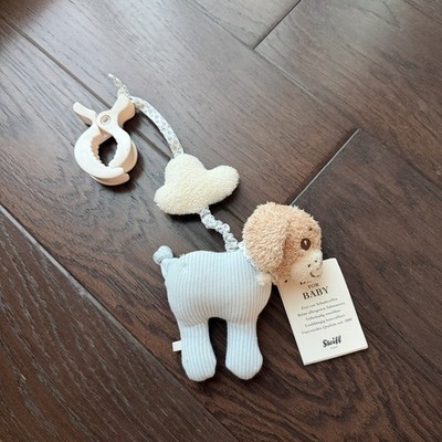 NWT Steiff Goodnight Dog Pendant Baby Toy Washable Without Clip