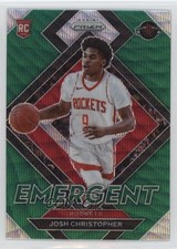 2021-22 Panini Prizm Emergent Green Wave Prizm Josh Christopher #24 01gp