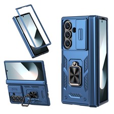 For Samsung Galaxy Z Fold 7/6/5 Hinge Protection Stand Case Slide Camera Cover