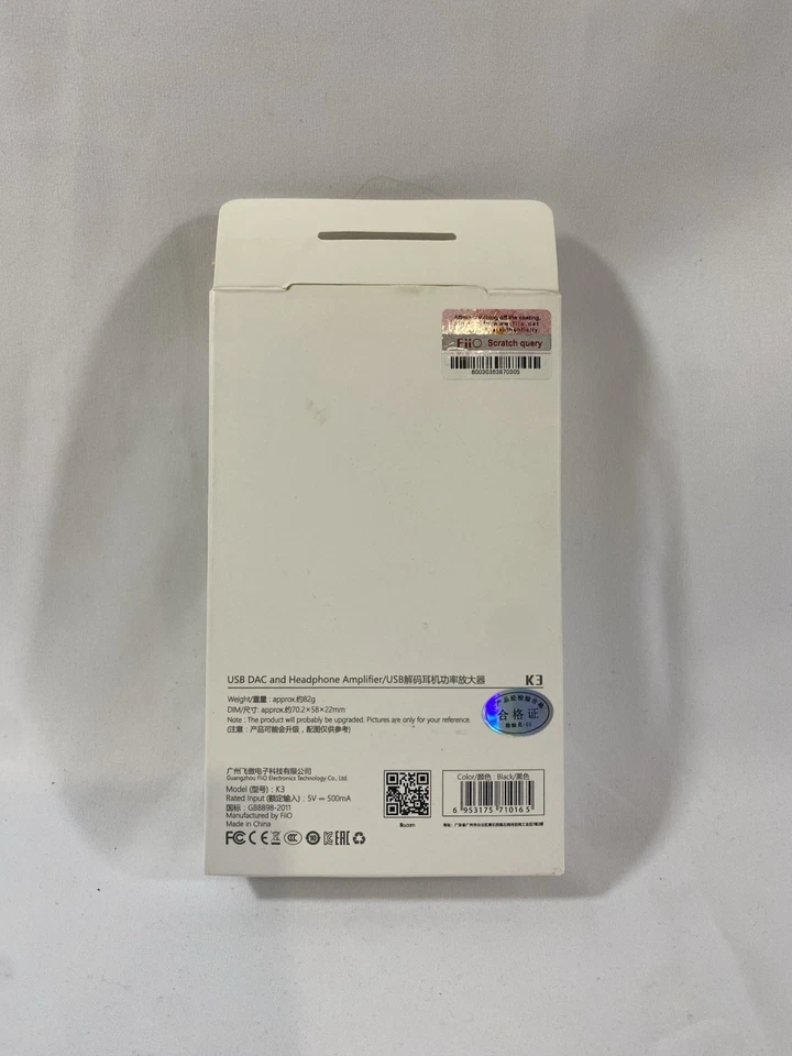 FiiO K3 USB-C DAC Amp Portable Headphone Amplifier W/ Box Free Aus Wide Shipping - Image 2 of 3