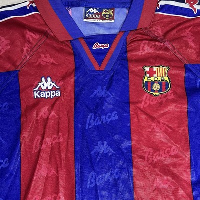 Barcelona 1995-97 Home Shirt - Figo #7 - Size L - Player Issue