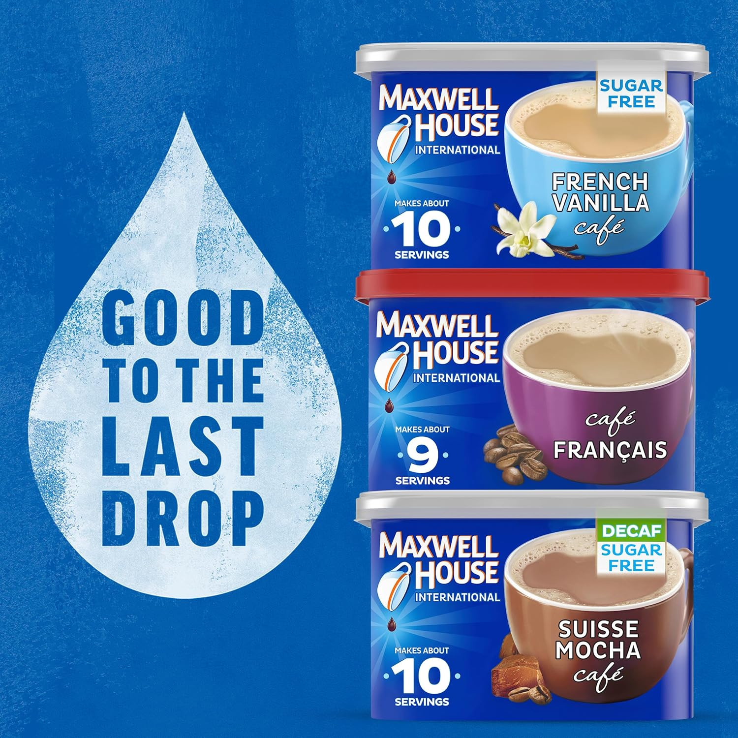 International Café Francais Café-Style Instant Coffee Beverage Mix, 7.6 Oz. Cani