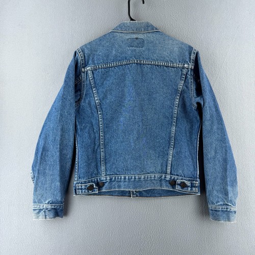 Vintage Levis Jacket Mens 38 Small Denim Trucker Type 3 80s Made in USA by Levi's, Size S, $35.99 - Photo 10