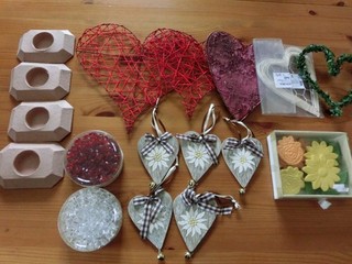 kleines Bastelpaket verschiedene Teile und Materialien alles unbenutzt