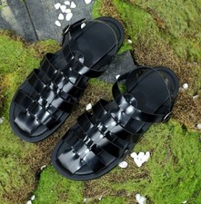 Fisherman Gladiator Sandals Women Faux Leather Comfy Adjustable