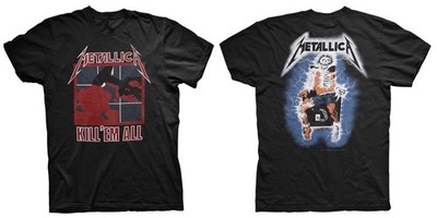 Metallica Kill 'Em All Heavy Thrash Metal Rock Licensed T-Shirt Men