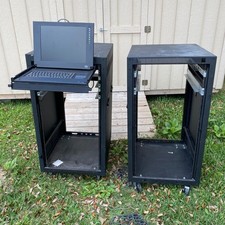 Rolling Server Rack Enclosure Cabinets Network Equipment Data LOCAL PICKUP EUC