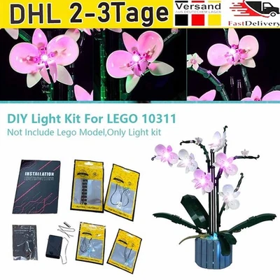 MARKENLOS Beleuchtung LED Licht Kit für LEGO Orchidee 10311 Botanical Blumen NEU Standard