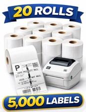 20 rollos 250 4x6 etiquetas térmicas directas premium compatibles con Zebra Eltron 2844