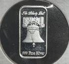 One Gram .999 Fine Silver Bullion Bar: Liberty Bell Design 1-Pc