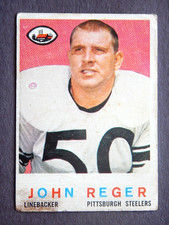 John Reger #124 Topps 1959 Football Card (Pittsburgh Steelers)*