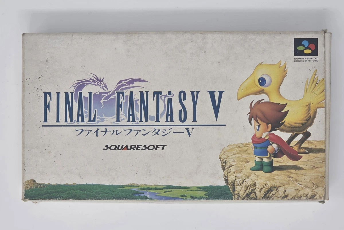 Poster Final Fantasy V Japonais Import - Super Famicom RPG - Taille C2