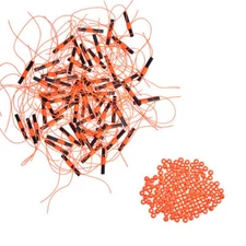 40 pack of Hi-Vis Bobber Stops - Florescent Orange