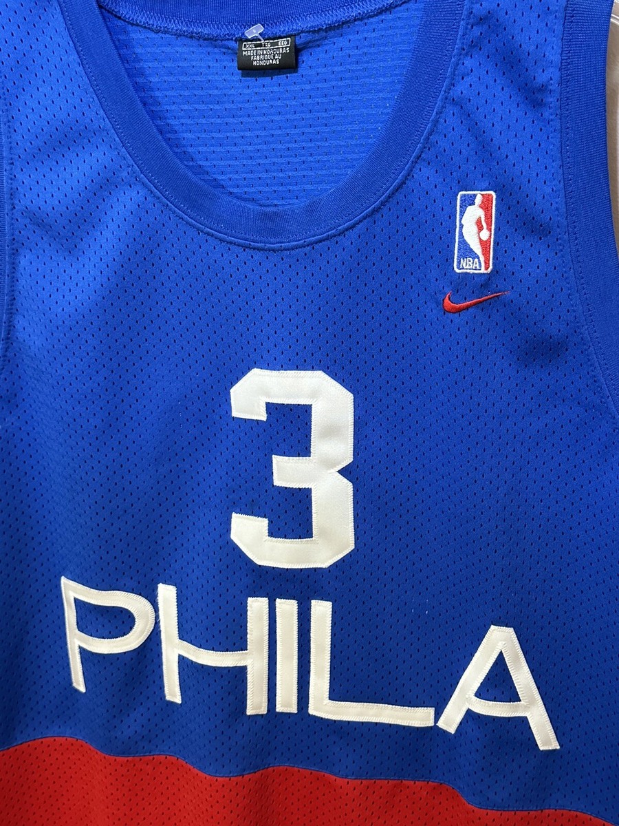 Vintage Nike Allen Iverson Phila Philadelphia Sixers 99