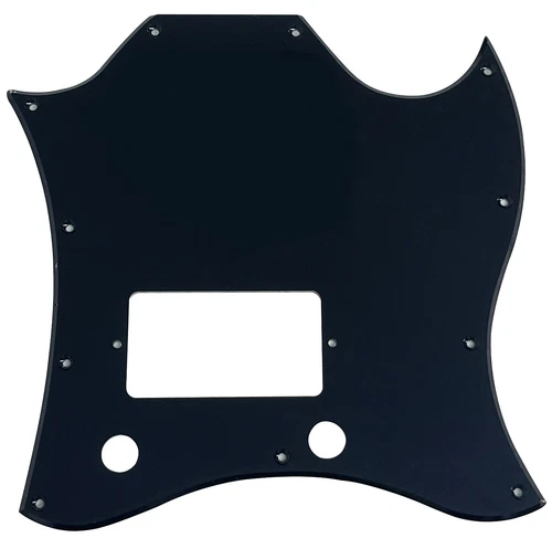 Acrylic Black Pickguard Guitar Parts For  Gibson SG Standard Single Humbucker