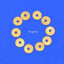 4mm 18k Solid Yellow Gold Handmade Thin Disc Spacer Findings Beads 10 