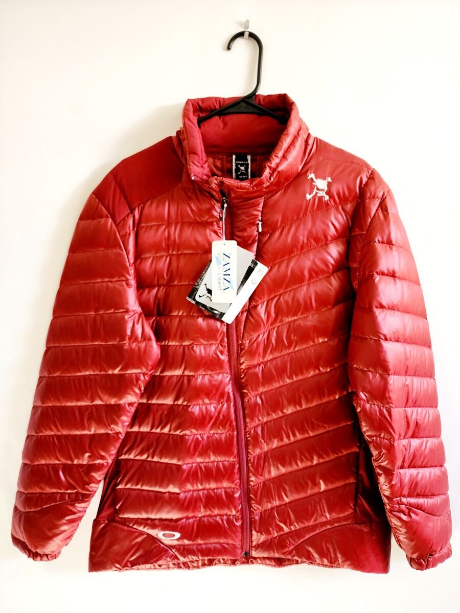 Oakley Zamza Skull Graceful Down Red Puffer Jacket Men's Oakley Zamza Skull Graceful Down Red Puffer Jacket Men's
