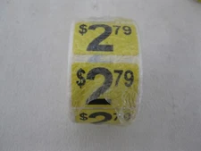$2.79 Yellow Price Stickers