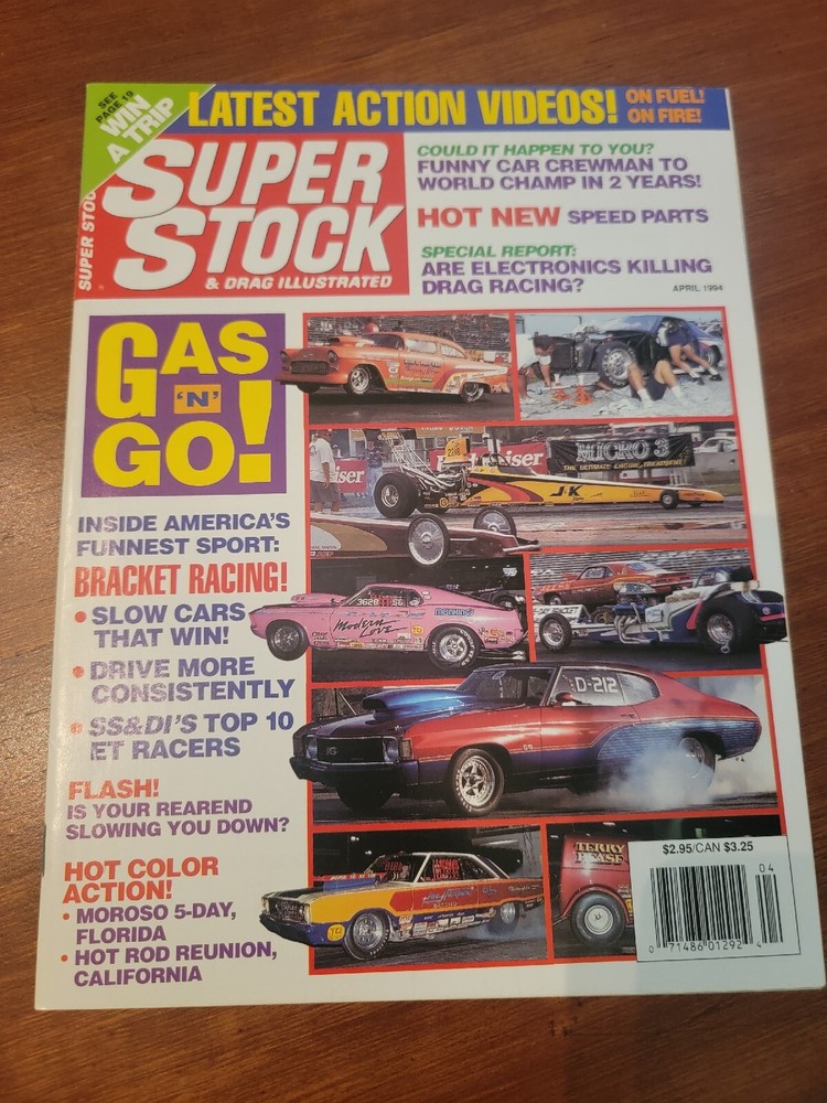 Super Stock & Drag Magazine April 1994 NHRA Race Funny Cars Bracket Racing MORE